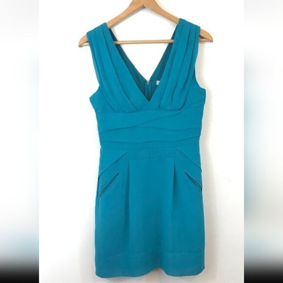 Bcbgeneration teal blue mini dress sz 8 - Picture 3 of 10